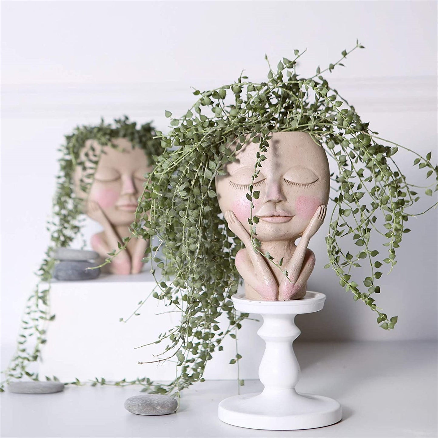 Girls Face Head Flower