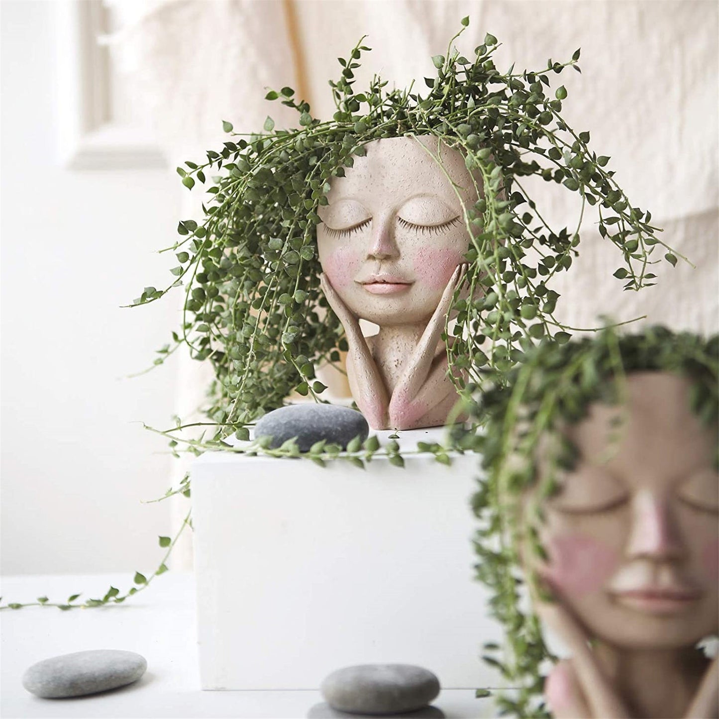 Girls Face Head Flower